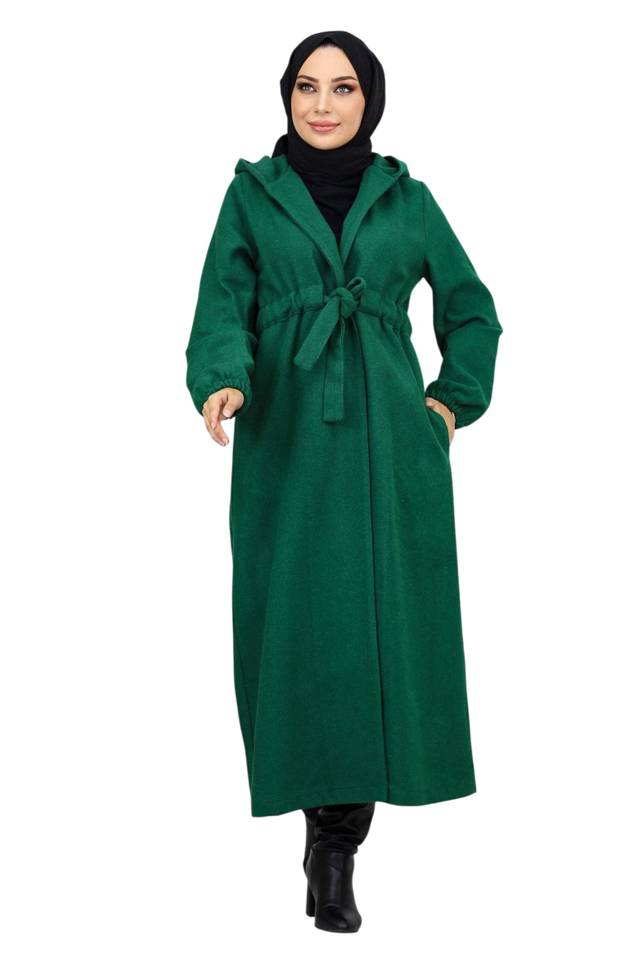 MODAMIHRAM Mantel in Grün: Vorderseite