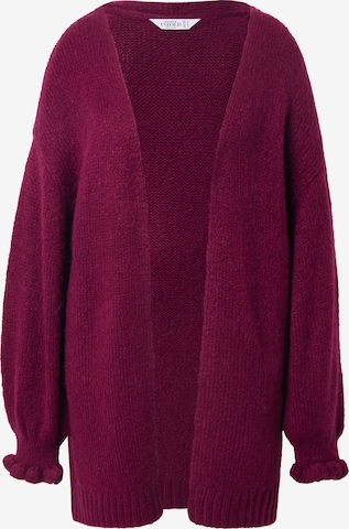 Cardigan Studio Untold en rouge : devant