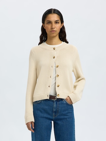 SELECTED Neuletakki 'SLFIVY' värissä beige: etupuoli