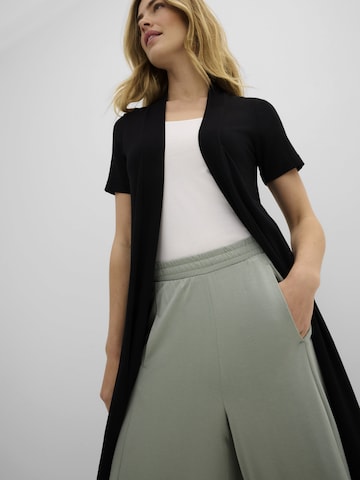 bonprix Wide leg Bandplooibroek in Groen
