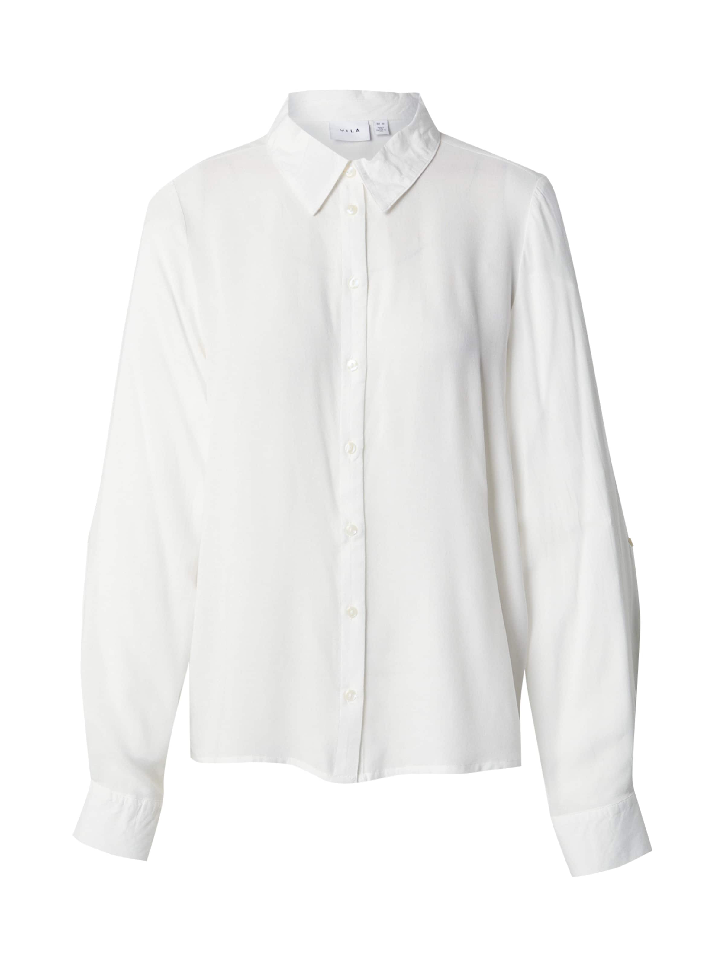 VILA - Blusa 'VIROSA' en blanco: frente