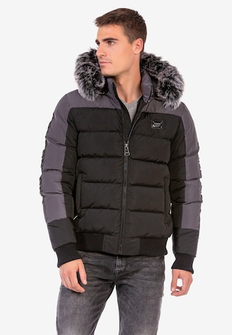 CIPO & BAXX Winterjacke in Schwarz: predná strana