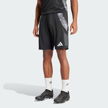 ADIDAS PERFORMANCE Regular Workout Pants 'Tiro 24 Competition' in Black: front