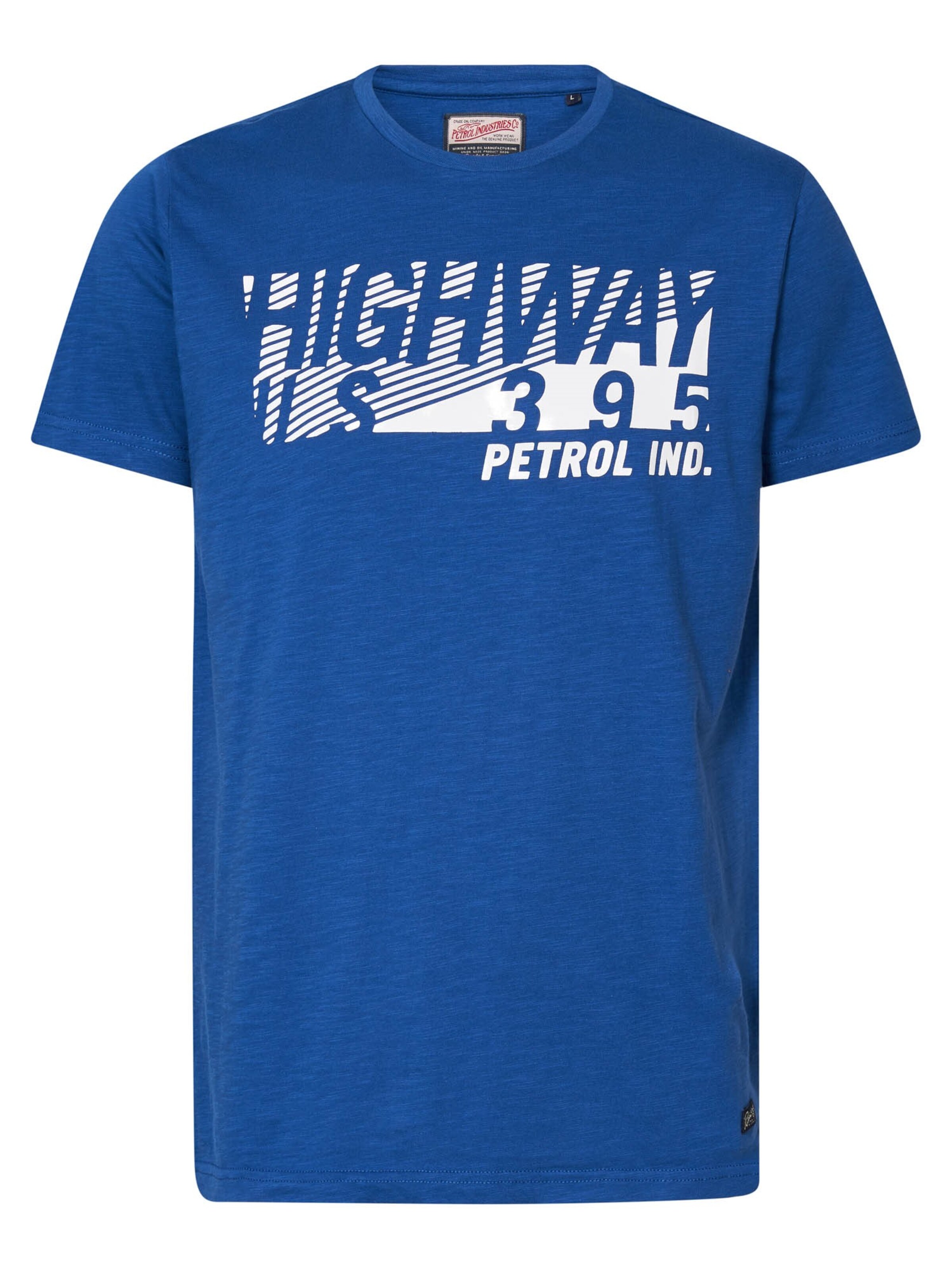 Petrol Industries Tričko - Modrá: predná strana
