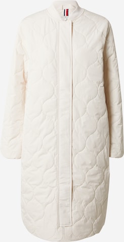 Manteau mi-saison TOMMY HILFIGER en beige : devant