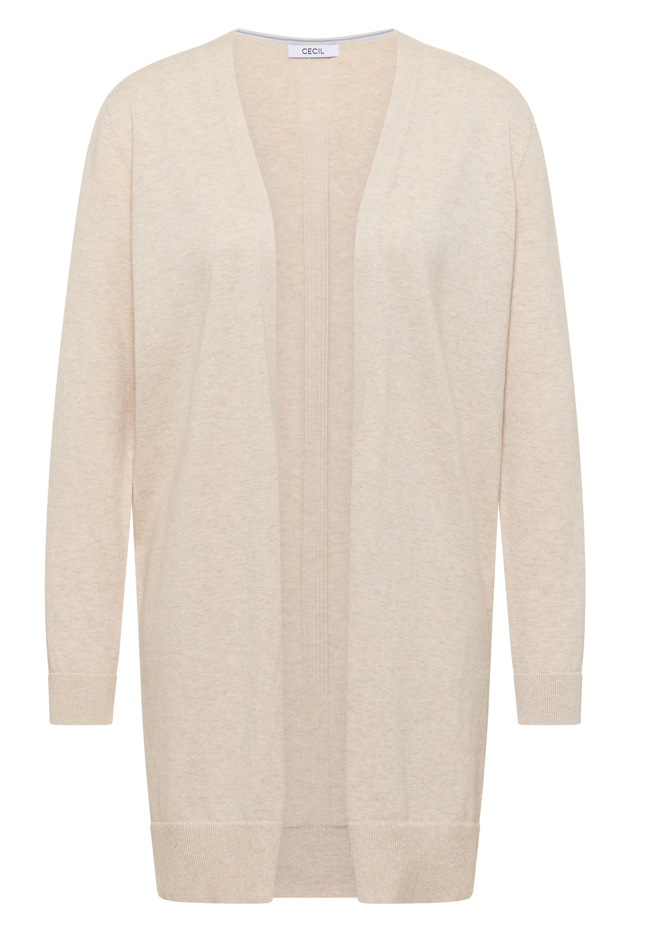 CECIL Knit Cardigan in Beige: front