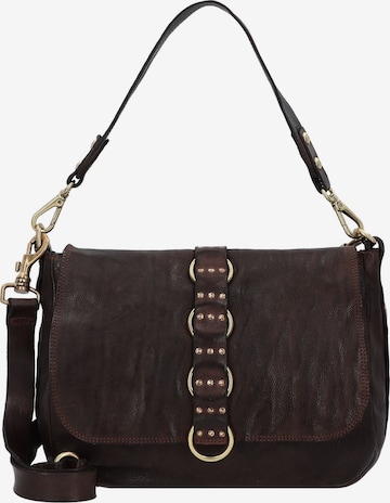 Campomaggi Shoulder Bag in Brown: front