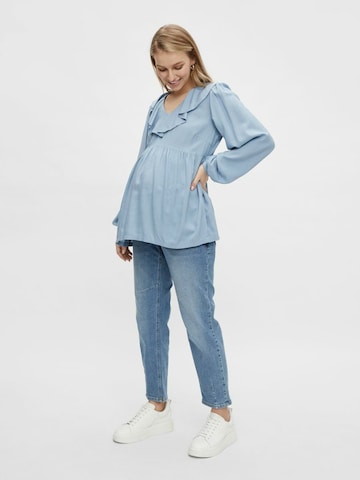 MAMALICIOUS Bluse 'Mercy' in Blau