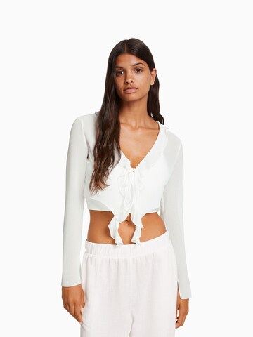 Bershka Blus i vit: framsida