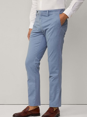 Coupe slim Pantalon chino 'Kensington' Hackett London en bleu : devant