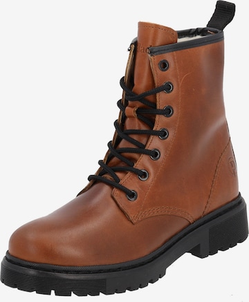 Palado Lace-Up Ankle Boots 'Montecristo' in Brown: front