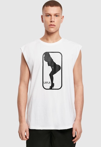 T-Shirt 'Layla Dance' Merchcode en blanc : devant