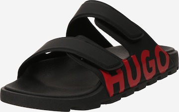 HUGO Šľapky 'Evander' - Čierna: predná strana