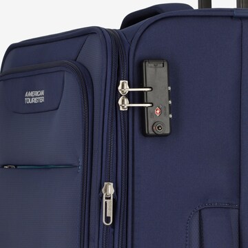 American Tourister Suitcase Set 'Street Roll' in Blue