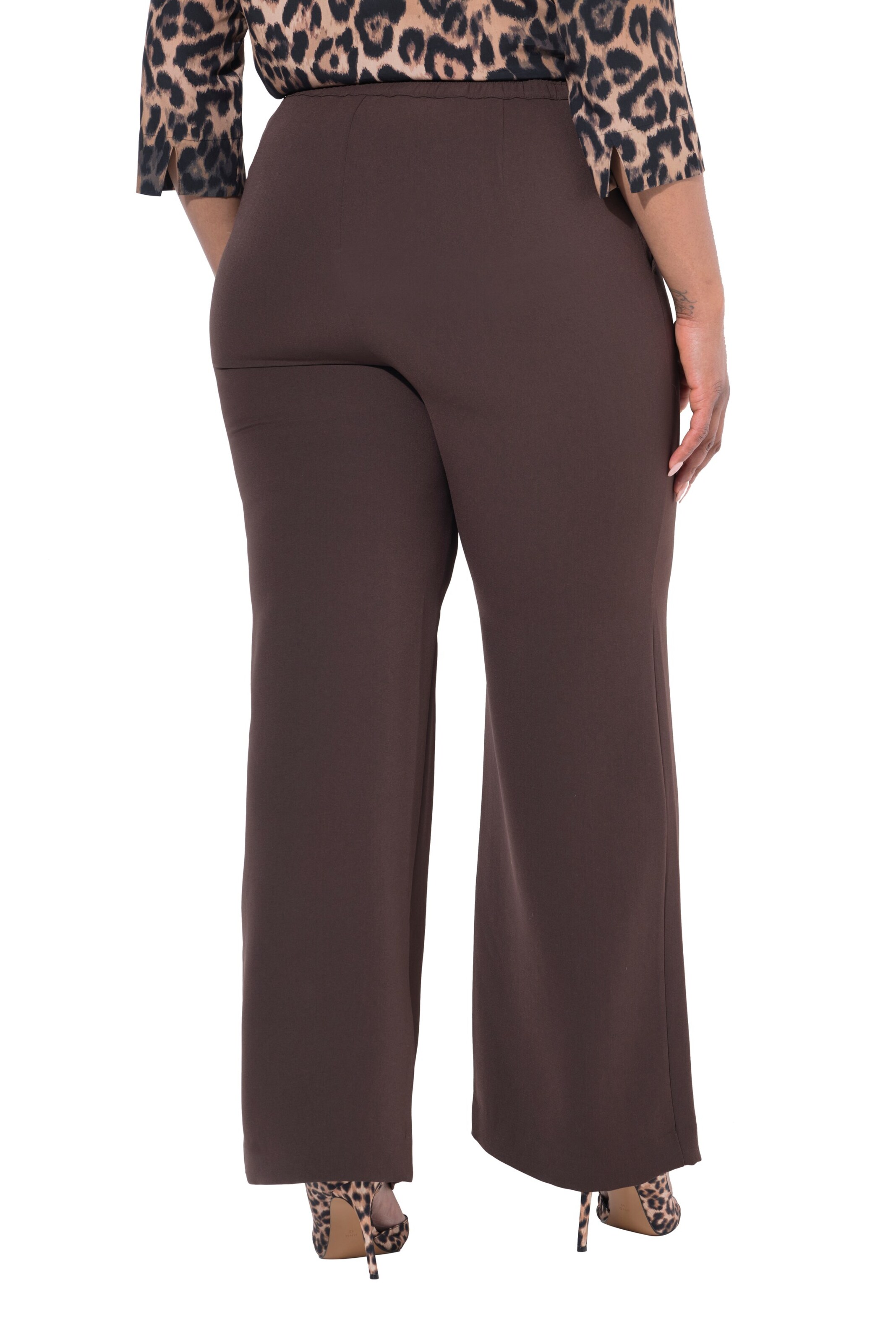 Ulla Popken Loose fit Trousers in Brown