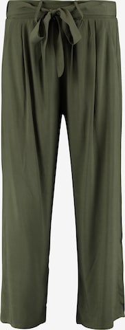 Hailys - Loosefit Pantalón plisado 'Ci44ra' en verde: frente