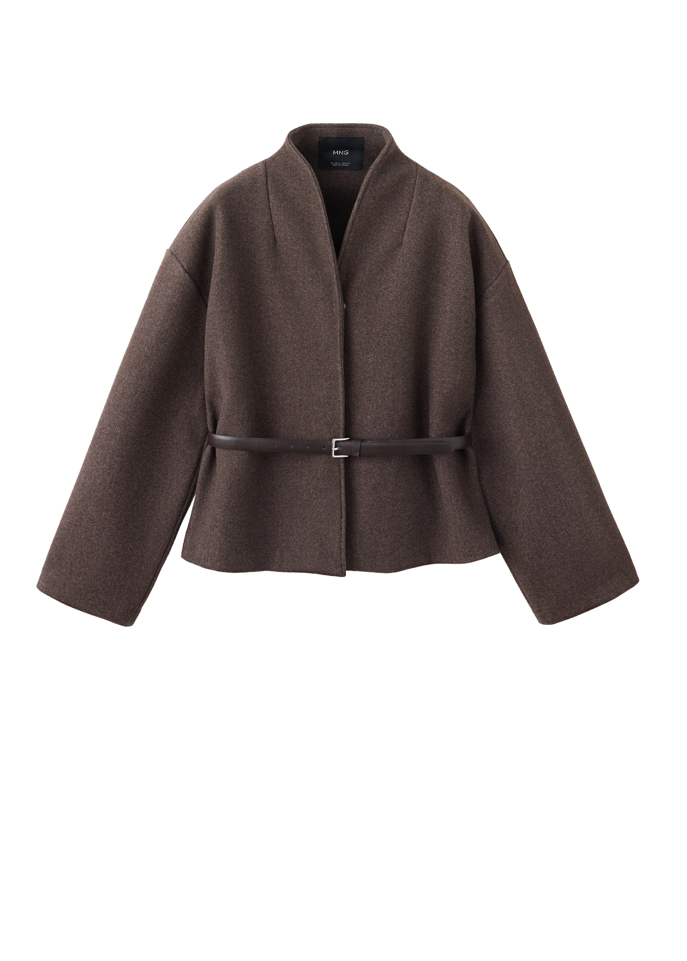 MANGO Veste mi-saison 'SIRA' en XS en marron chiné, Vue avec produit