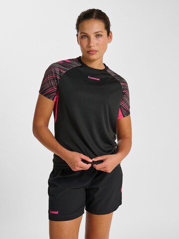 T-shirt fonctionnel Hummel en noir : devant