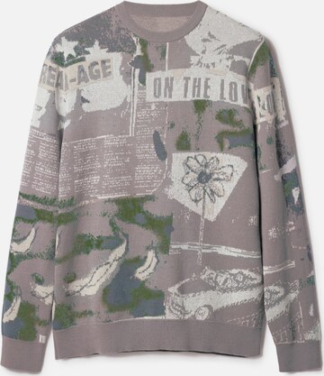 Pull-over Desigual en gris : devant