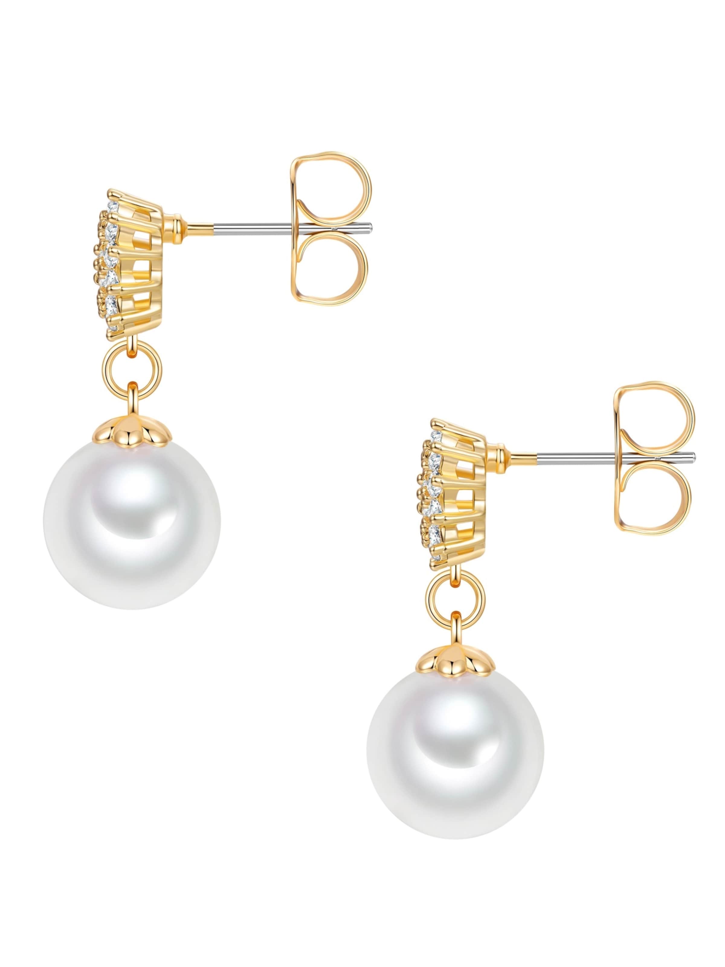 Lulu & Jane - Pendientes en blanco