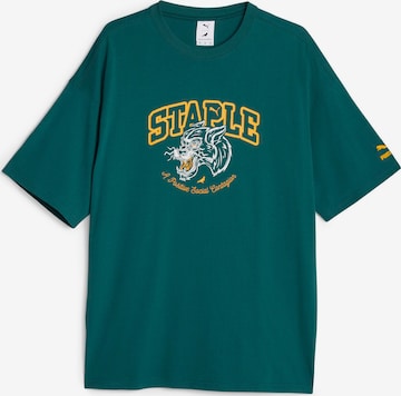 PUMA Koszulka 'Puma x Staple' w kolorze zielony: przód