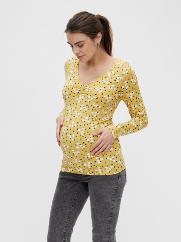 MAMALICIOUS Shirt 'Hilde' in Yellow: front