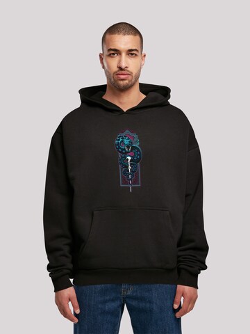 Sweat-shirt 'Harry Potter Neon Nagini' F4NT4STIC en noir : devant
