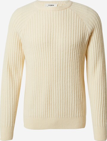 ABOUT YOU x Alvaro Soler Sweater 'Gian' in Beige: front