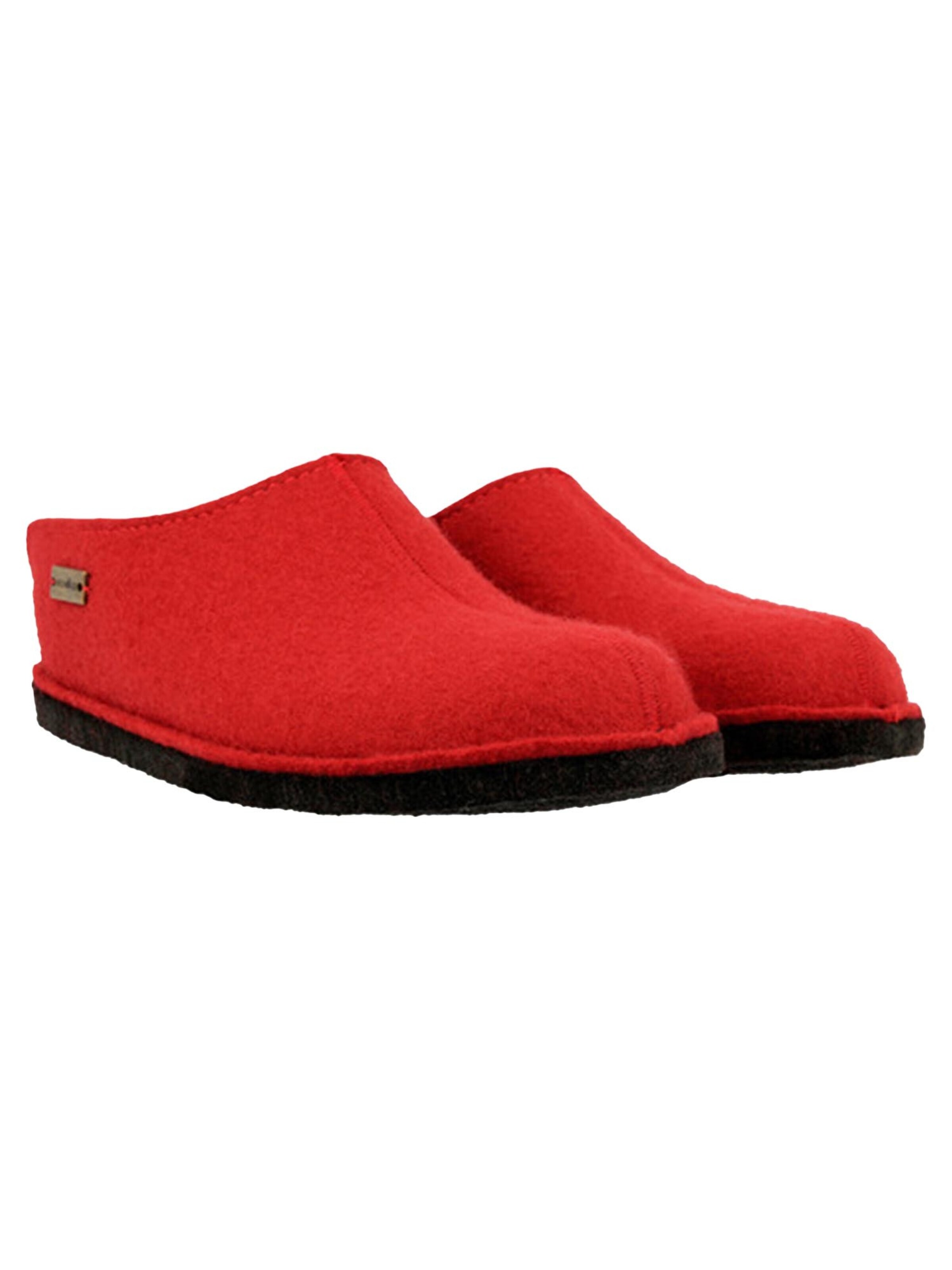 HAFLINGER Slippers 'Flair Smily' in Red