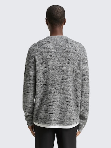 TOM TAILOR DENIM Sweater in Grey
