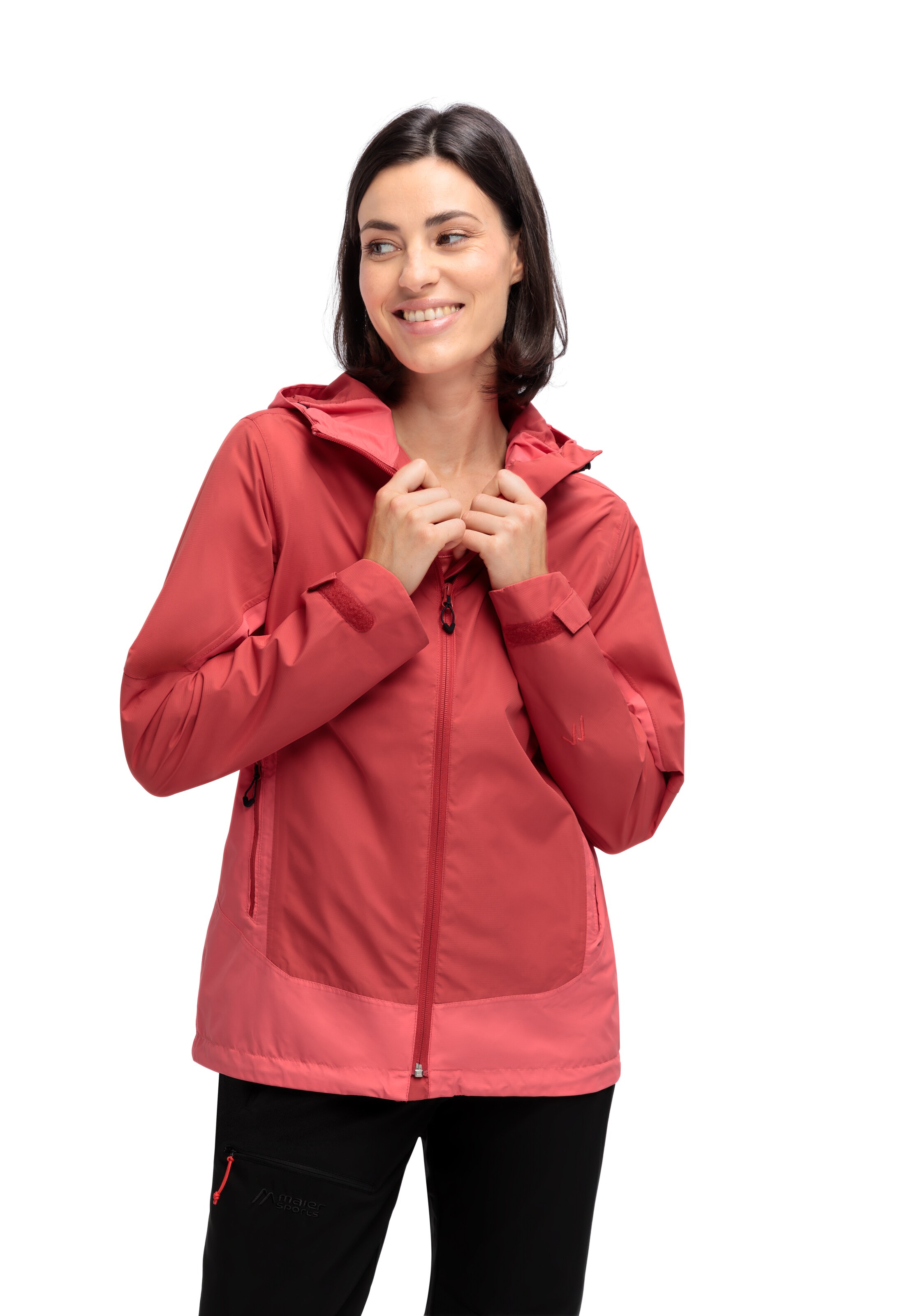 Maier Sports Outdoor Jacket in Red: front