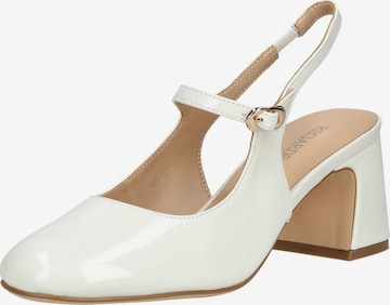 Regarde le Ciel Slingback pumps in White: front