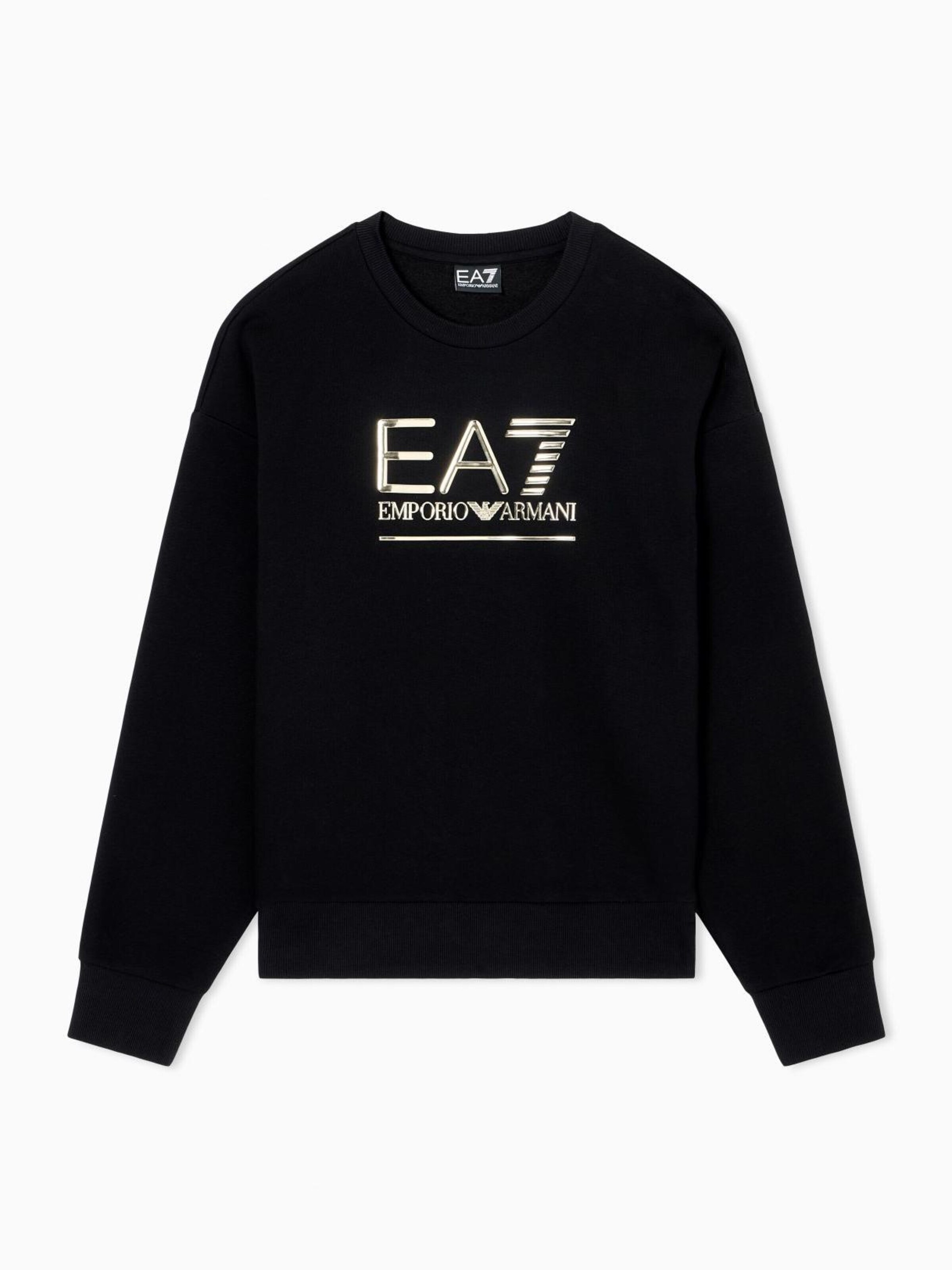 Emporio Armani - Sudadera en negro: frente