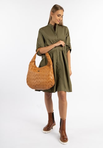 DreiMaster Vintage Shoulder Bag 'Eyota' in Brown