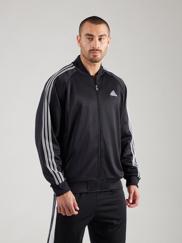 ADIDAS ORIGINALS - Casaco em moletão em preto: frente