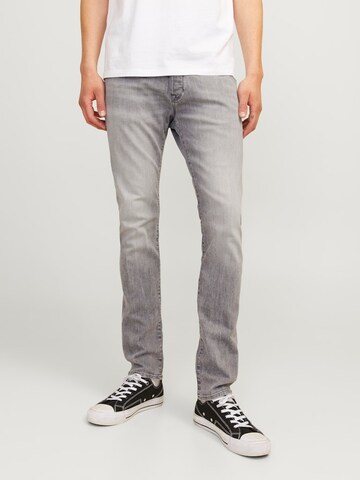 Slimfit Jeans 'JJIGlenn JJFox' di JACK & JONES in grigio: frontale