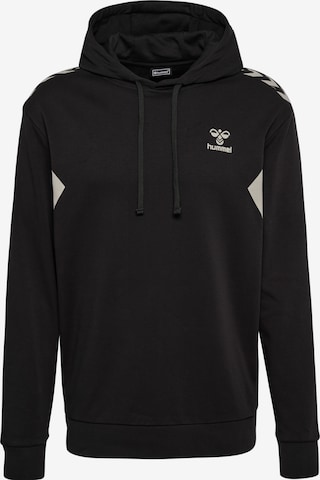 Hummel Sportsweatshirt 'Staltic' in Zwart: voorkant