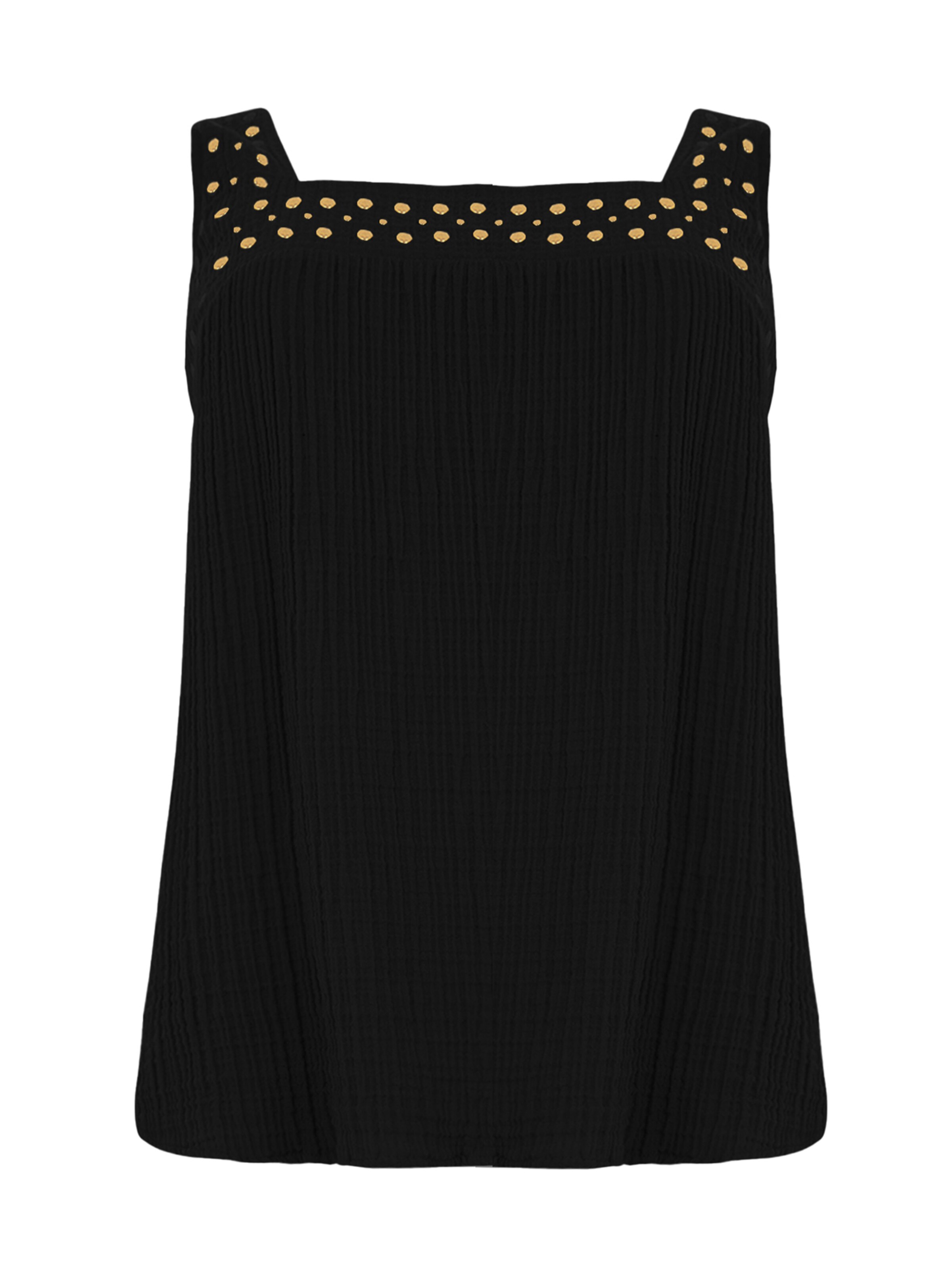 YOEK Top in Black: front