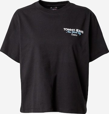 T-shirt 'ESSENTIAL' Tommy Jeans en noir : devant