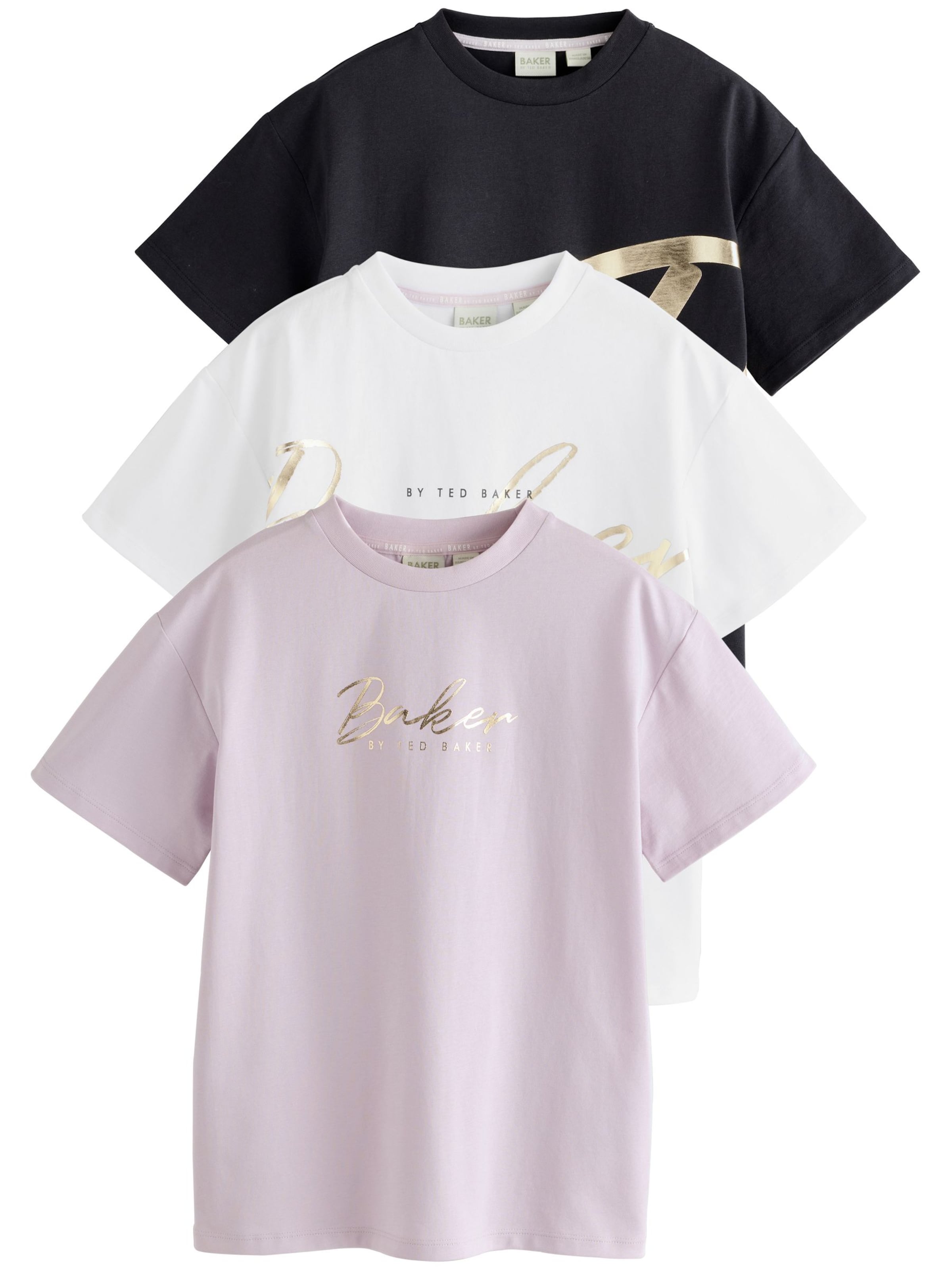 Baker by Ted Baker Тениска в лилав: отпред