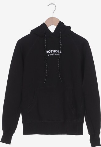 Rotholz Sweatshirt & Zip-Up Hoodie in XS in Black: front