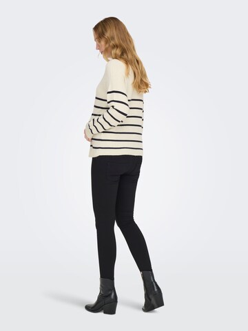 Only Maternity Sweater 'OLMIibi' in Beige