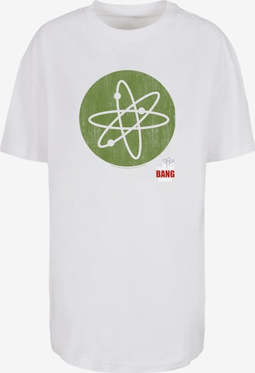 F4NT4STIC T-shirt oversize en olive / rouge / blanc, Vue avec produit