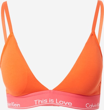 Calvin Klein Underwear Rintaliivi 'Pride' värissä oranssi: edessä