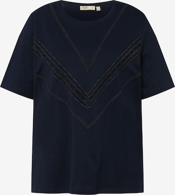 Ulla Popken Shirt in Blauw: voorkant