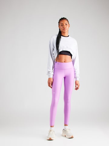 Skinny Pantaloni sportivi di UNDER ARMOUR in lilla