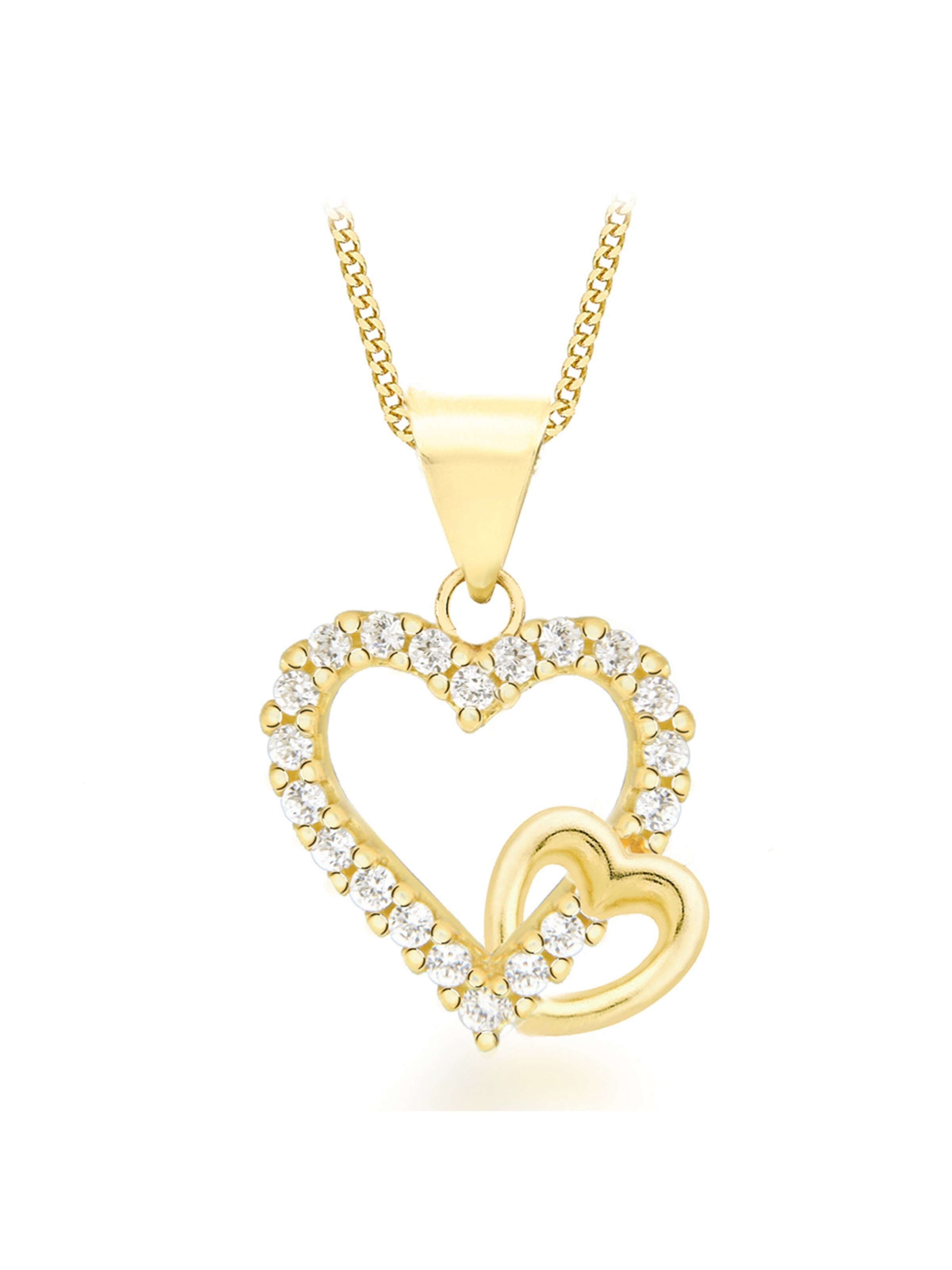 Lucardi Ketting 'Klassisch' in Goud: voorkant