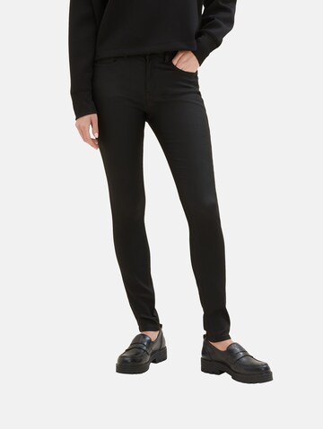 TOM TAILOR DENIM Skinny Fit Дънки 'Nela' в черно: отпред