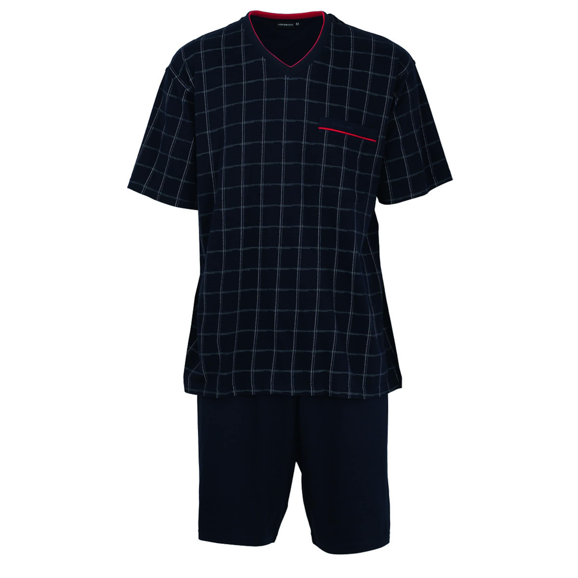 Pigiama corto di Götzburg in blu: frontale