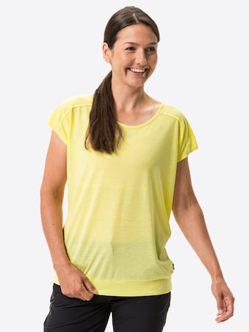 VAUDE Functioneel shirt 'Skomer' in Geel: voorkant